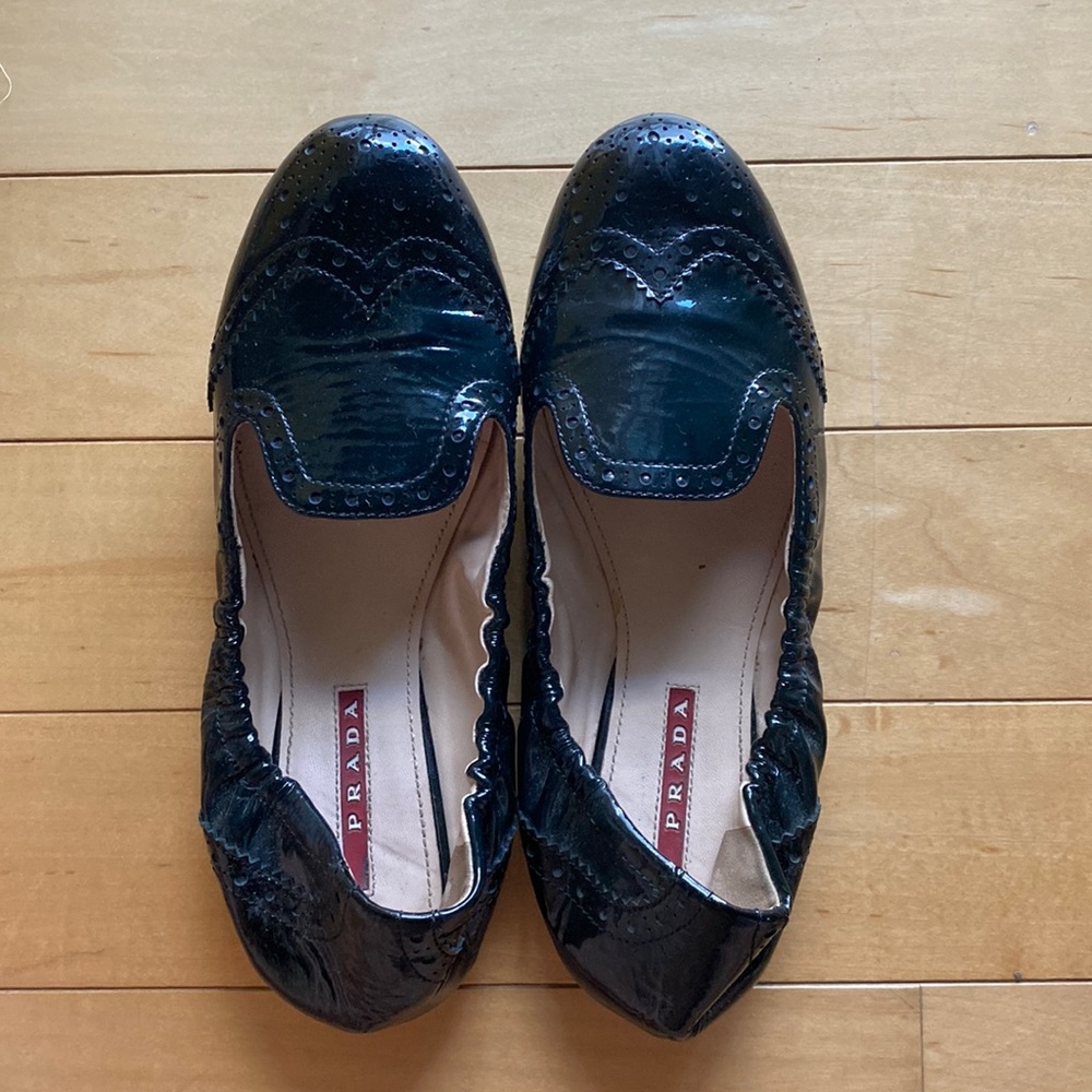 Prada loafer, dark navy, size 36